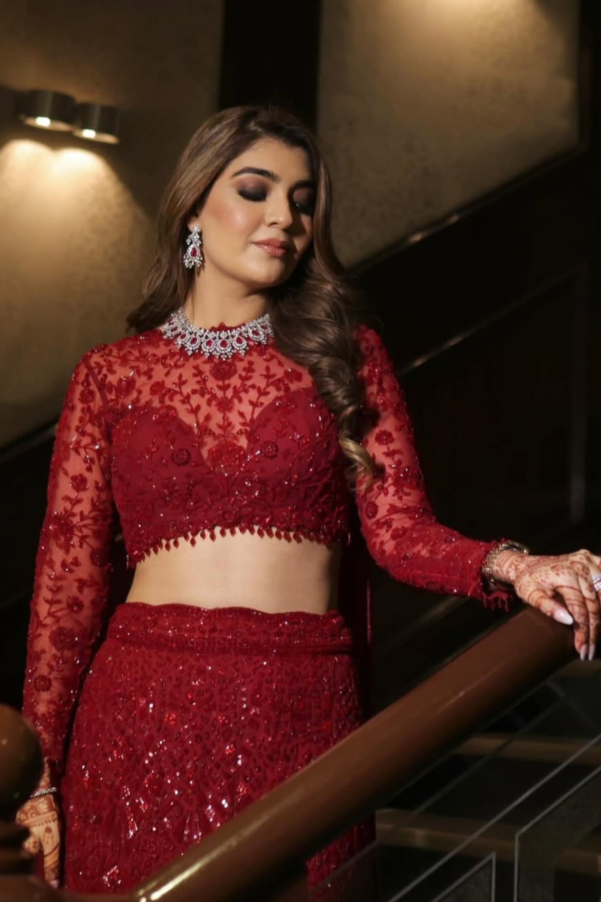 Merlot Mermaid Lehenga
