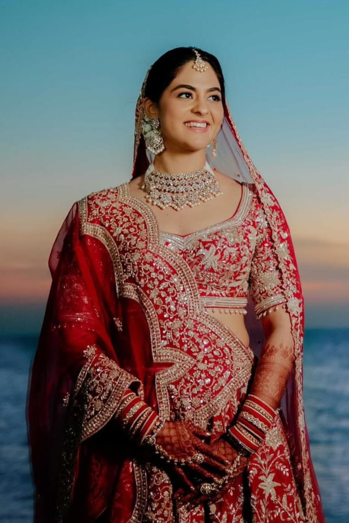 Crimson & Gold Bridal Lehenga