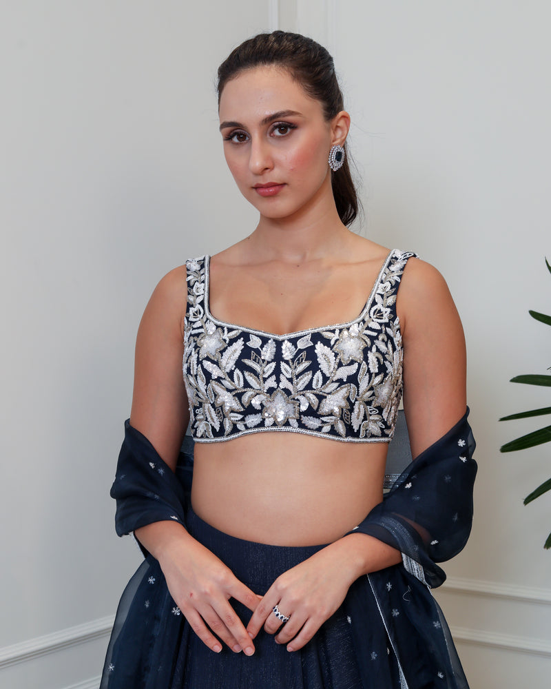 Serenity Blue Lehenga