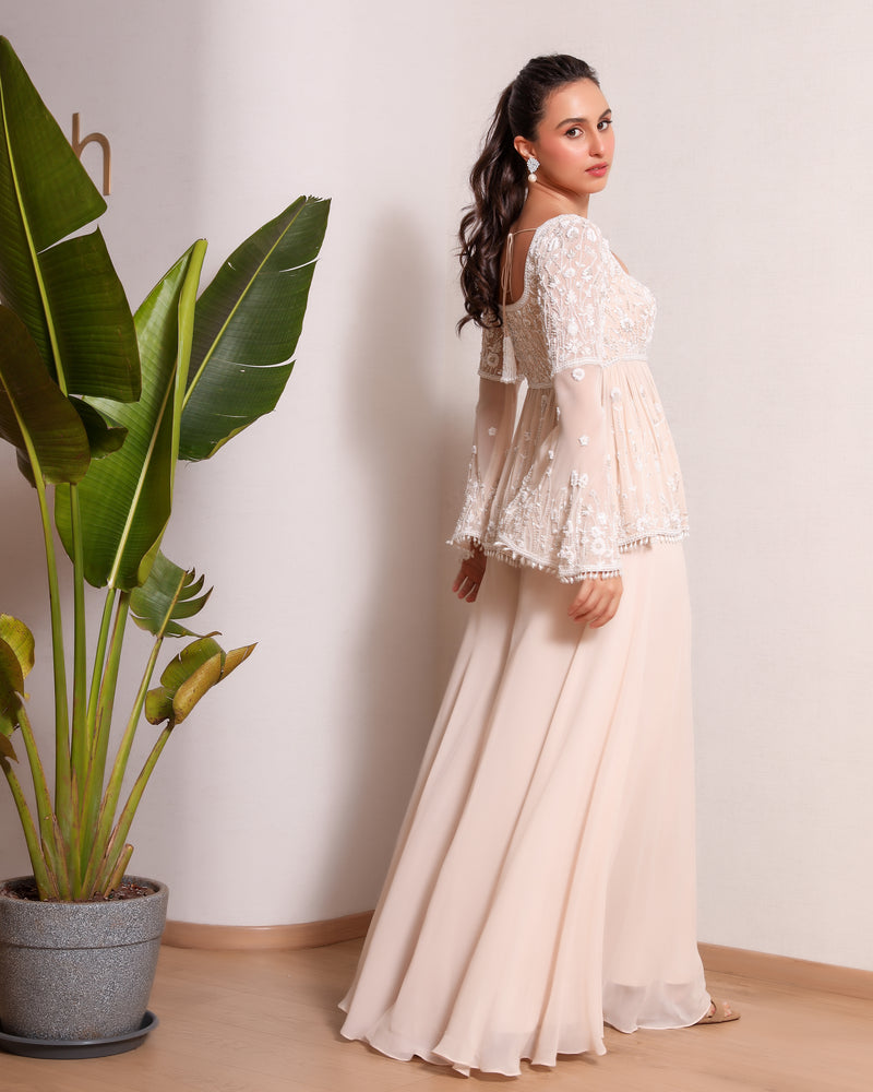 Afterglow Peach Sharara