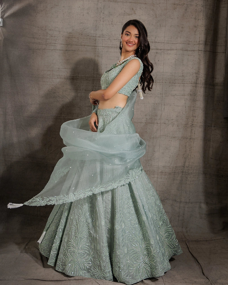 Jade Lehenga