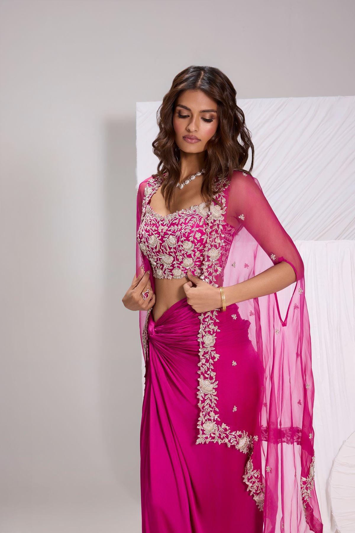Fuschia Cape Set