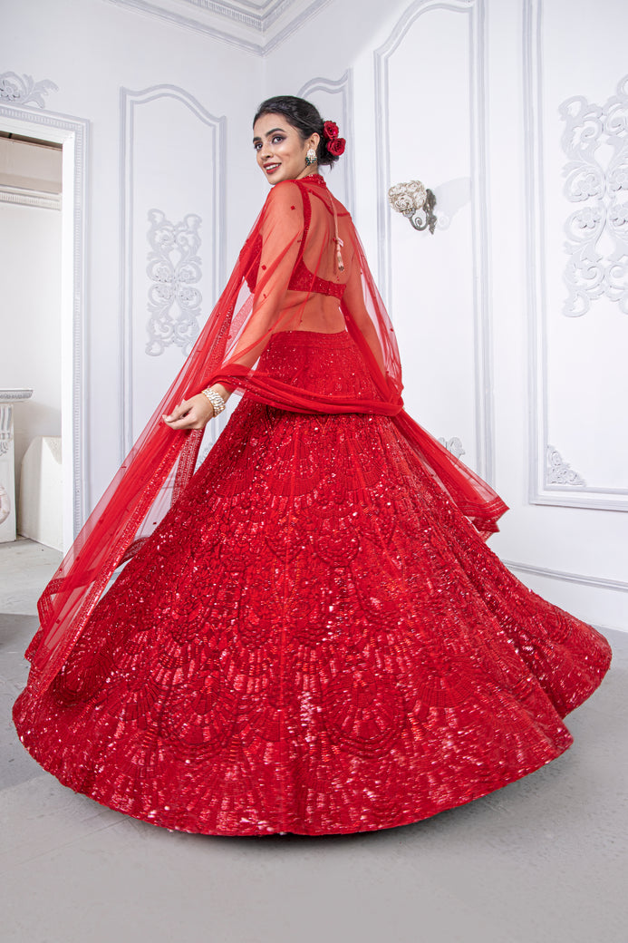 Scarlet Lehenga