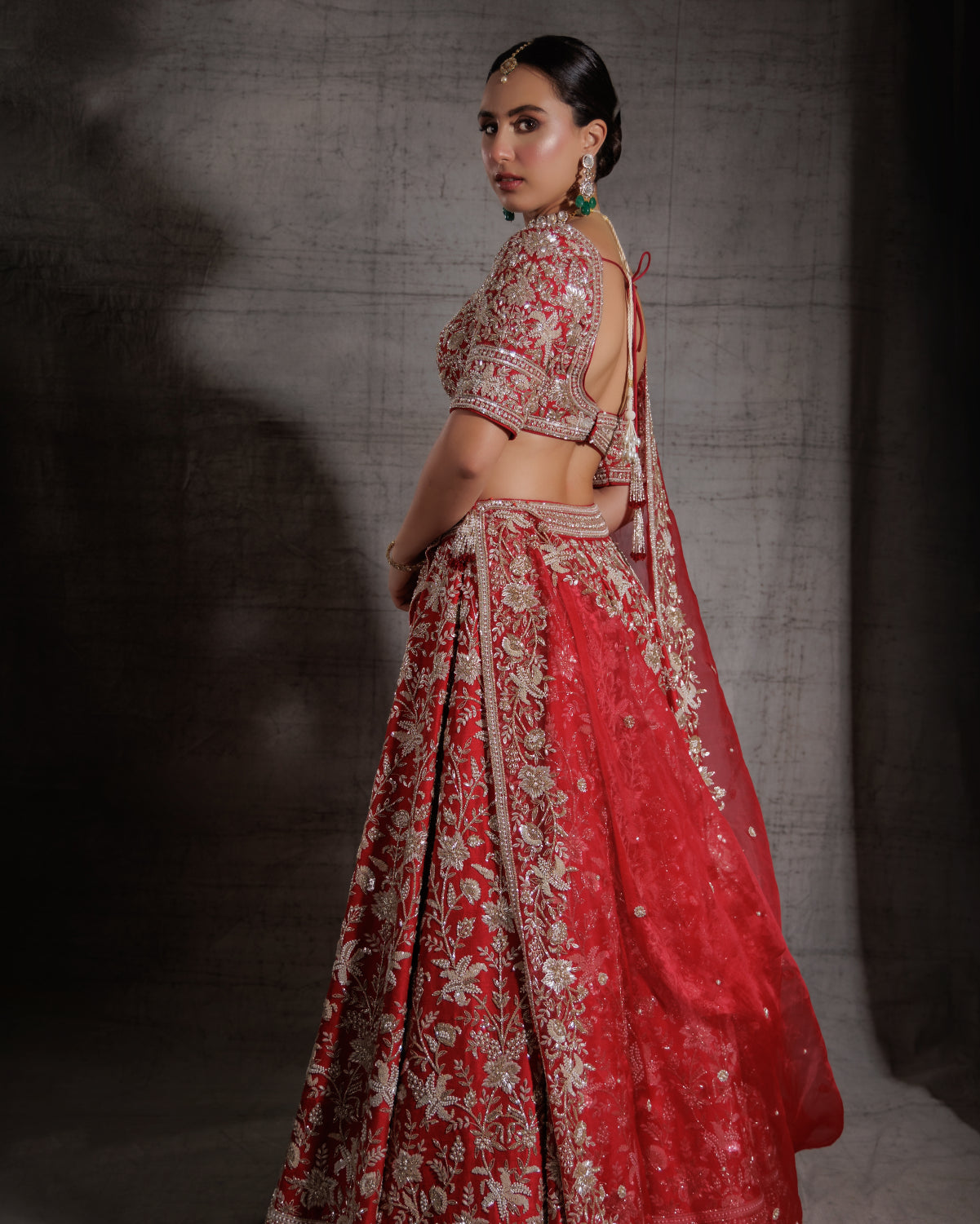 Crimson & Gold Bridal Lehenga