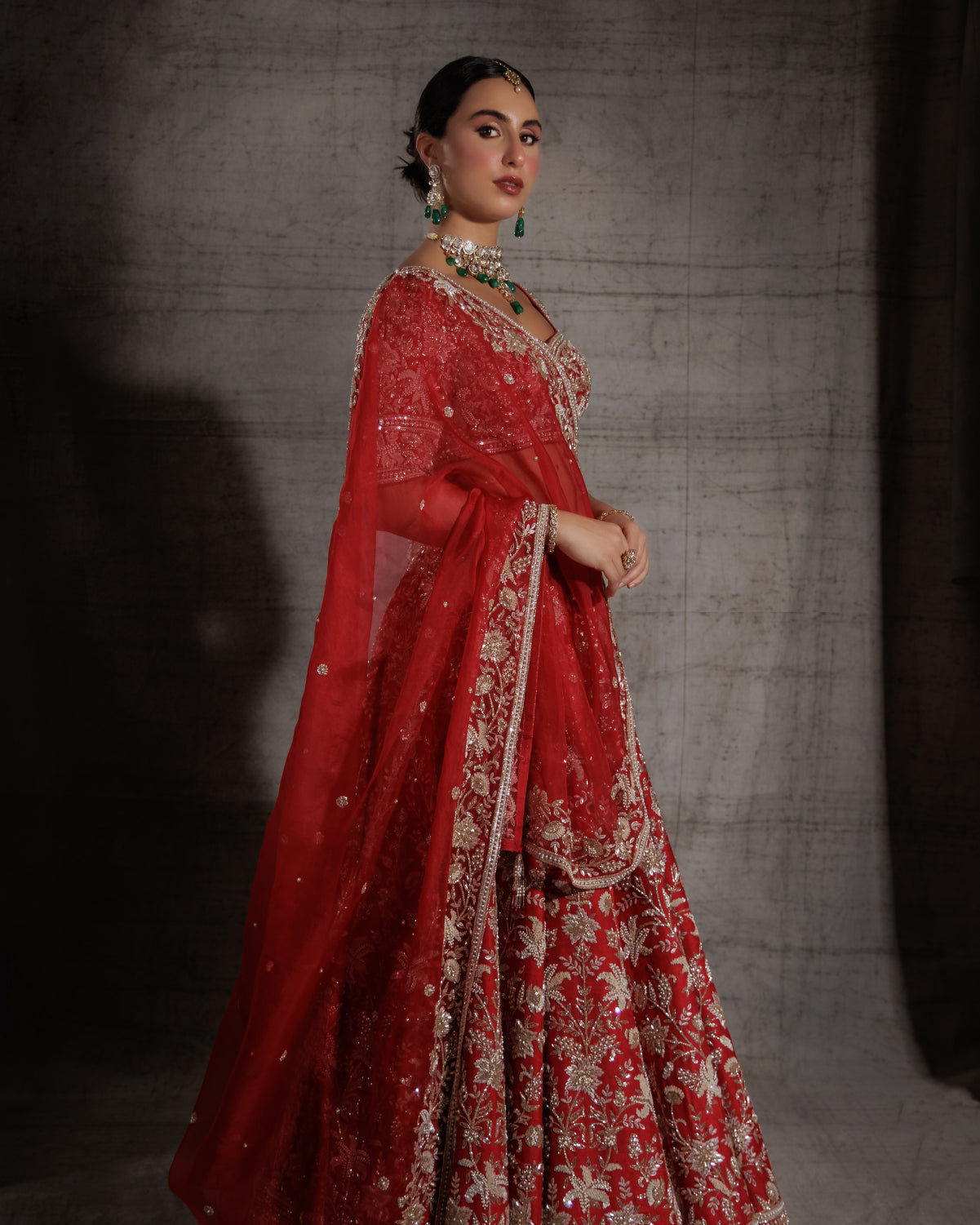 Crimson & Gold Bridal Lehenga