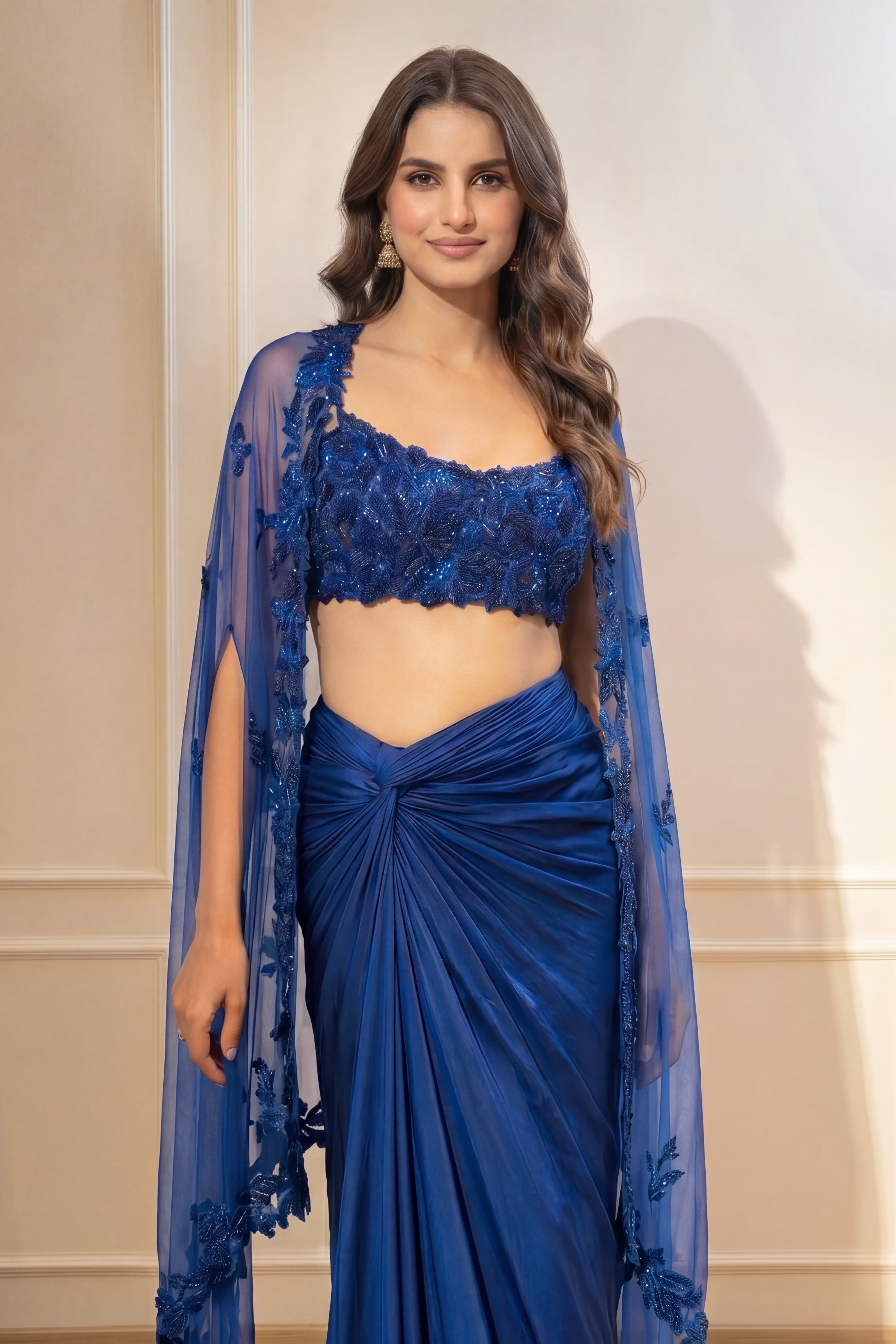 The Aurelia Blu Cape Set