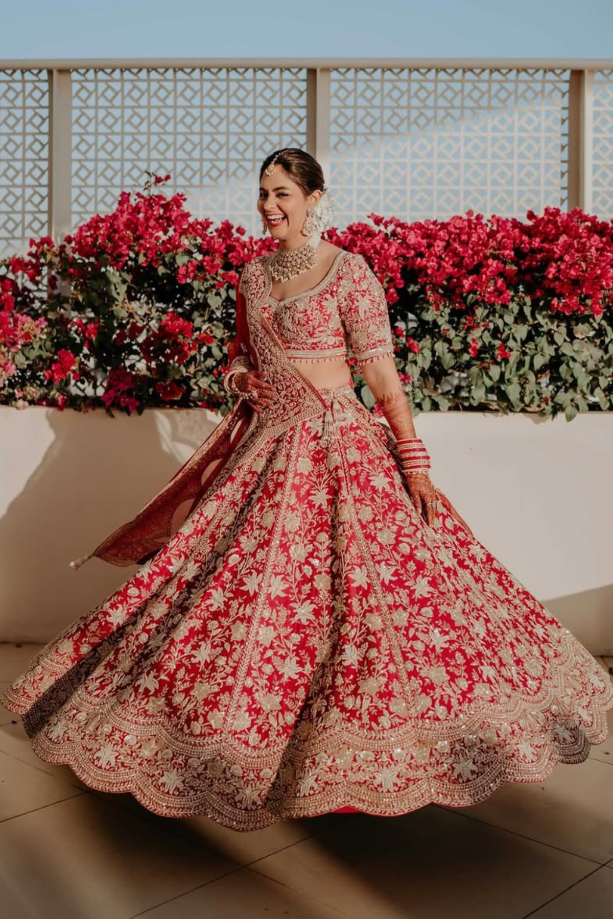 Crimson & Gold Bridal Lehenga