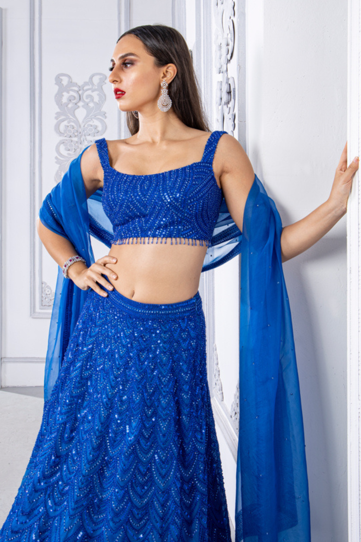 Azul Lehenga