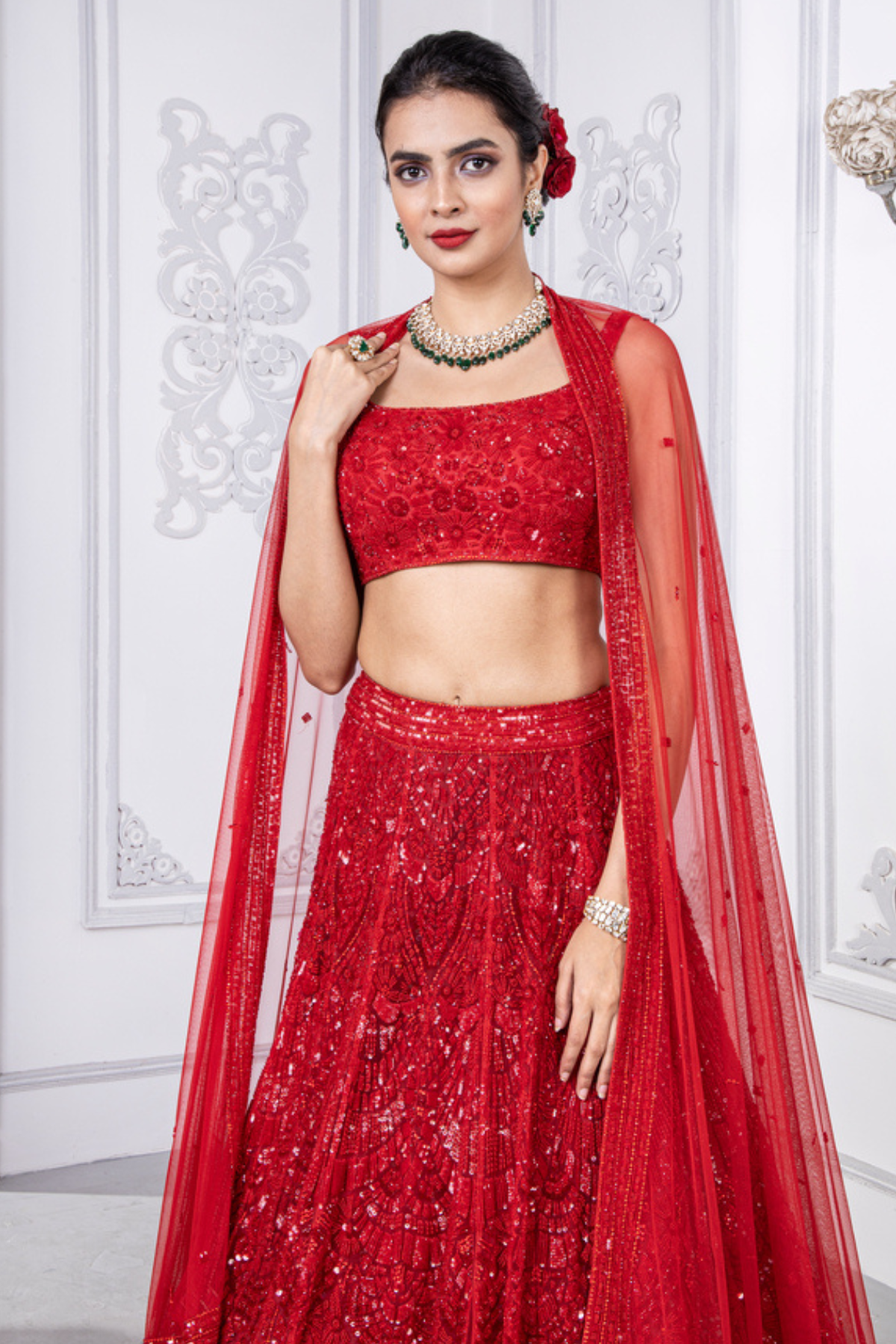 Scarlet Lehenga