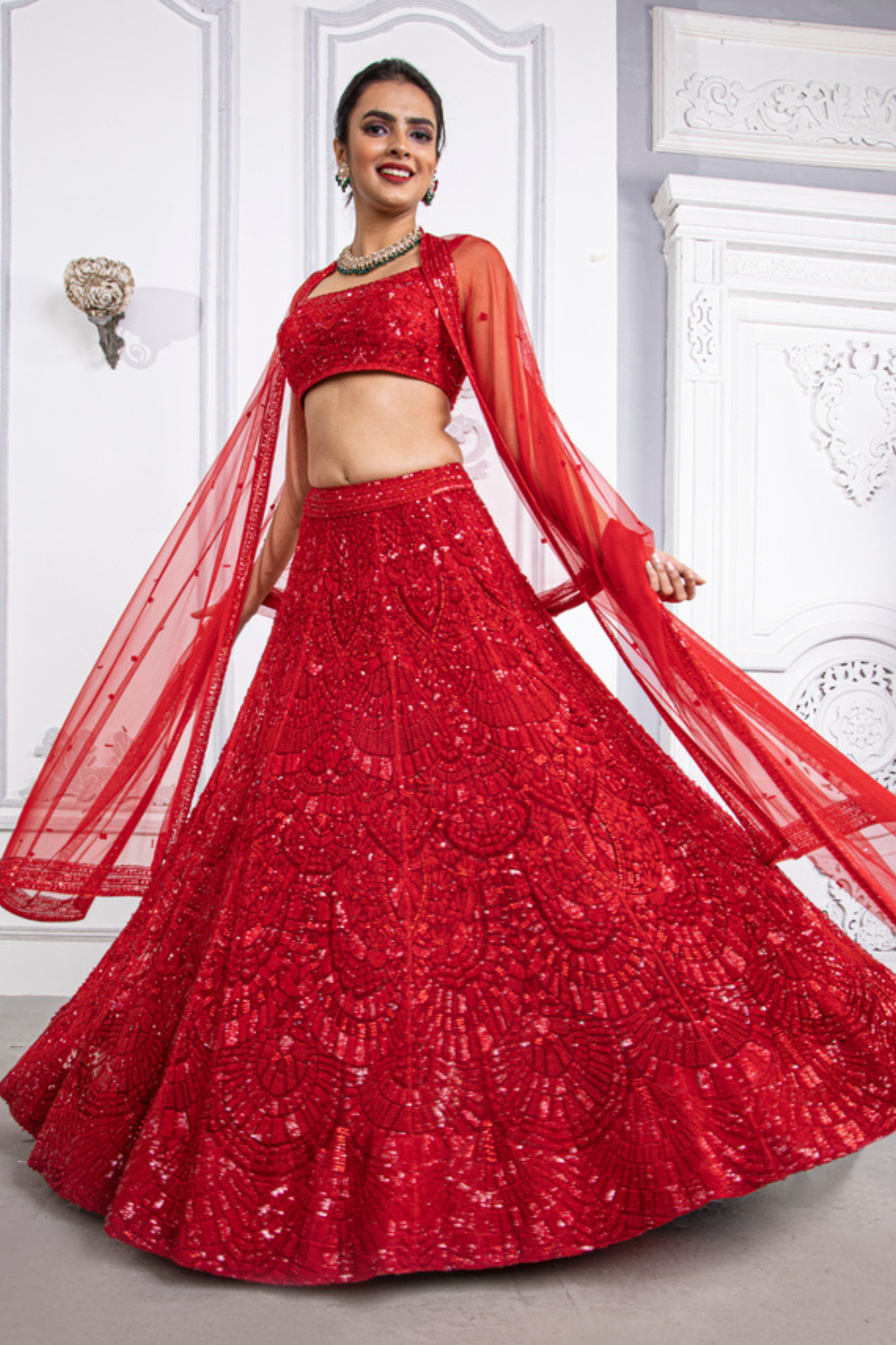 Scarlet Lehenga
