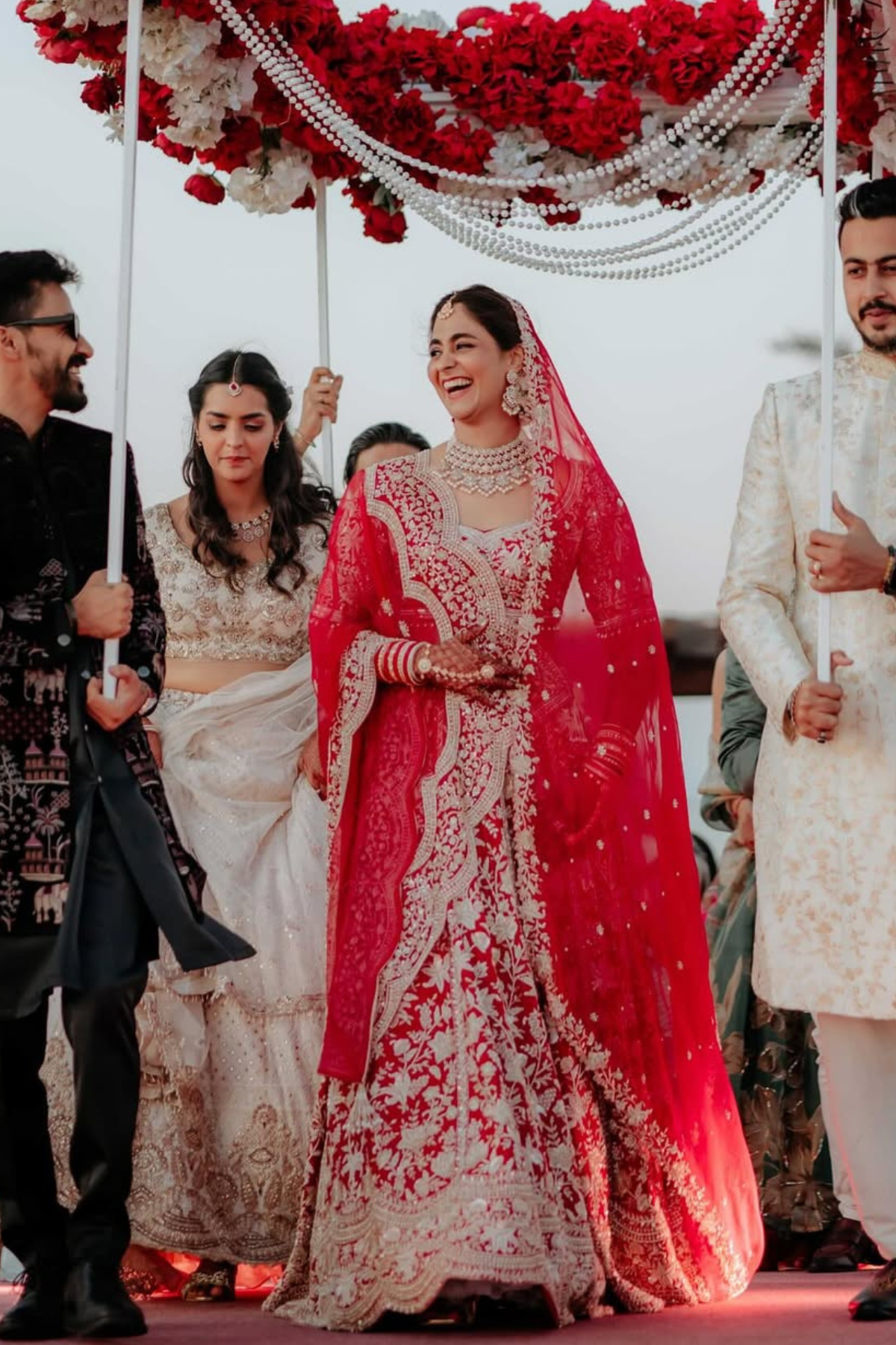 Crimson & Gold Bridal Lehenga