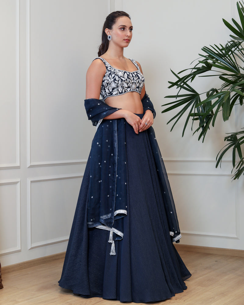 Serenity Blue Lehenga