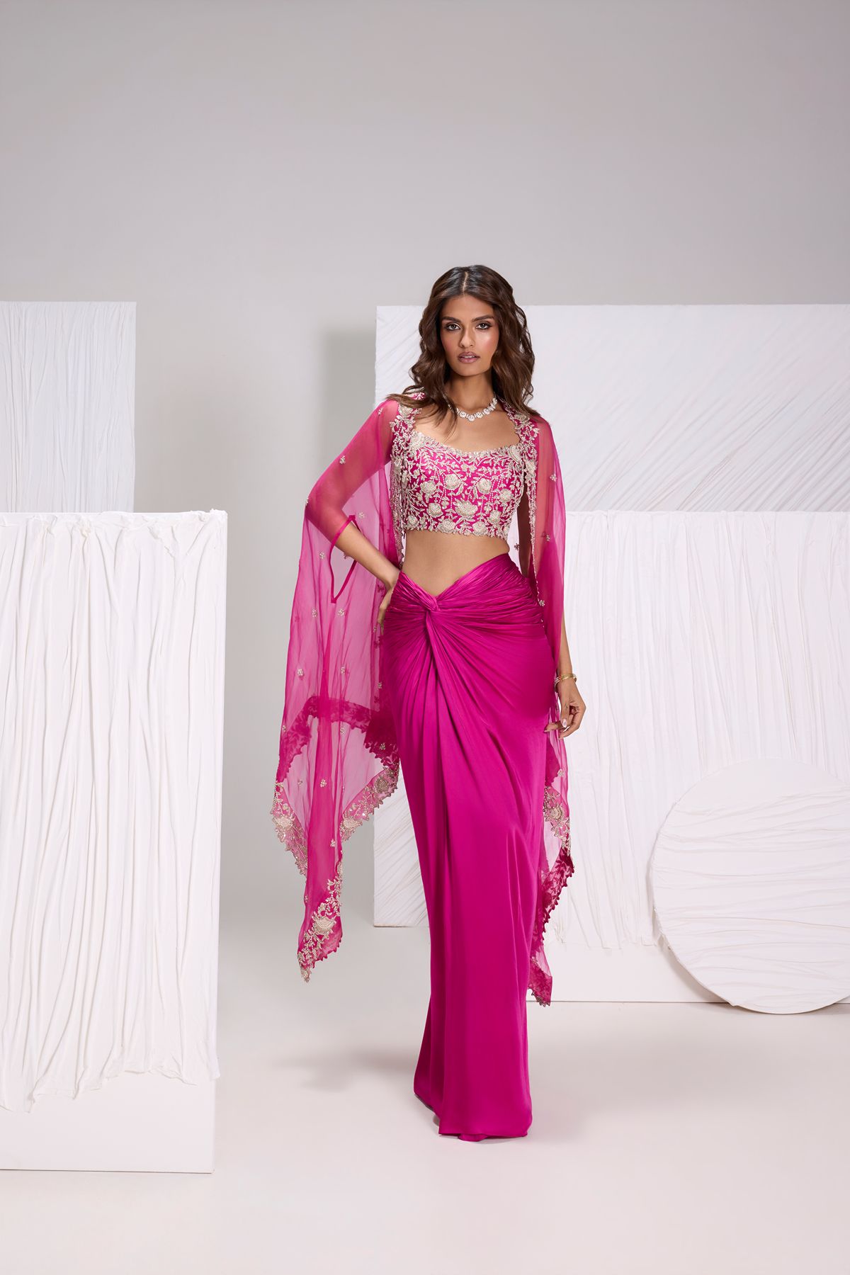 Fuschia Cape Set