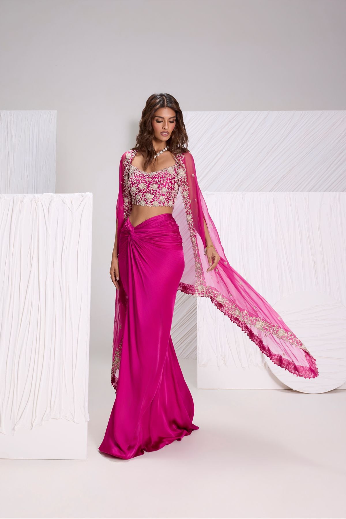 Fuschia Cape Set