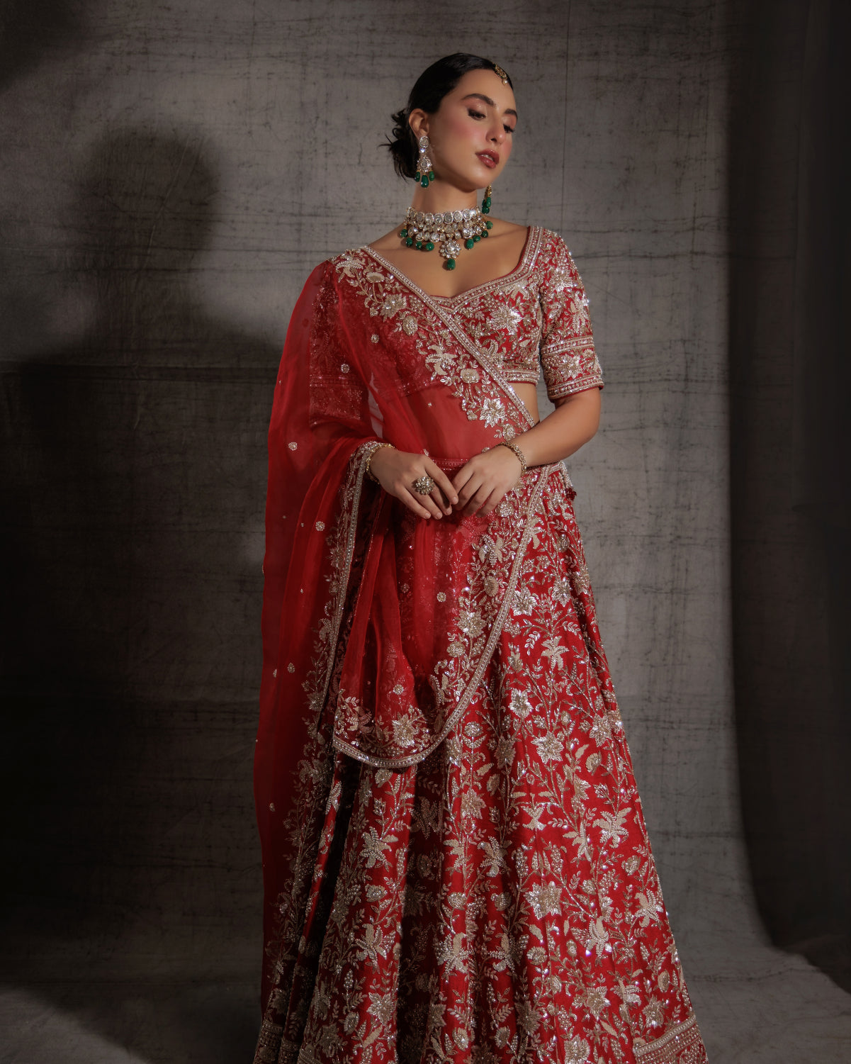 Crimson & Gold Bridal Lehenga